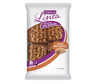 GALLETA MULTICEREALES HARINA 100% INTEGRAL EIDETESA 230 GR.