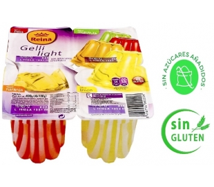 GELATINA LIGHT REINA PACK 4X100 GRS.