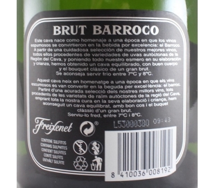 CAVA BRUT BARROCO FREIXENET 75 CL.