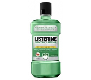 ENJUAGUE BUCAL DIENTES Y ENCIAS LISTERINE 500 ML.