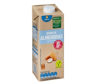 BEBIDA DE ALMENDRAS SIN AZÚCAR AÑADIDA ALTEZA 1 L.