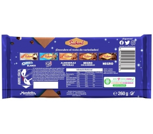 TURRON CHOCOLATE OREO SUCHARD 260 GRS.