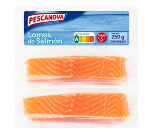 SALMON LOMOS PESCANOVA 250 GR.