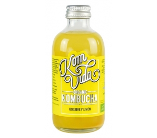 BEBIDA BIO KOMBUCHA JENJIBRE Y LIMÓN KOMVIDA 250 ML.