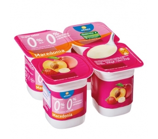 YOGUR SABOR MACEDONIA ALTEZA PACK 4X125 GR.