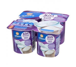 YOGUR NATURAL AZUCARADO ALTEZA PACK 4X125 ML.