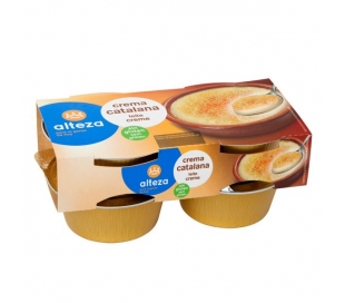 CREMA CATALANA C/AZÚCAR MORENO ALTEZA PACK 4X100 GR.