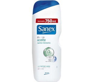 GEL DE BAÑO DERMO ACEITE SANEX 600 ML.