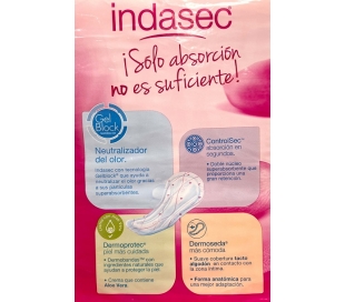 COMPRESA EXTRA GEL BLOCK INDASEC 20 UN.