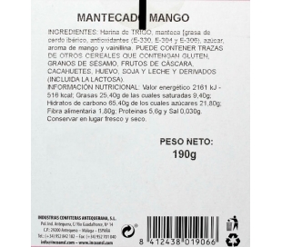 MANTECADO MANGO FLOR DE ANTEQUERA 190 GR.