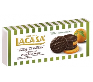 NARANJA CHOCOLATE NEGRO LACASA 150 GRS.