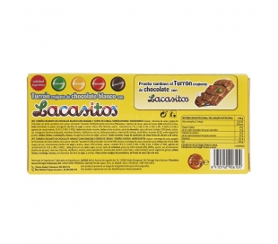 TURRON CRUJIENTE CHOCOLATE BLANCO LACASITOS 215 GR.
