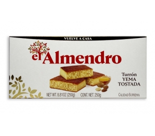 TURRON YEMA TOSTADA EL ALMENDRO 250 GRS.