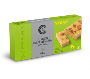 TURRON BLANDO DE ALMENDRA A LA CANELA CASTILLO DE JIJONA 200 GR.