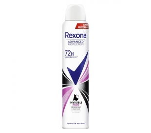 DESODORANTE SPRAY WOMAN INVISIBLE PURE REXONA 200 ML.