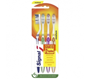 CEPILLO DENTAL MEDIO SIGNAL 2+2 UN.GRATIS