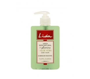 JABON MANOS DOSIFICADOR GLICERINA ALOE VER LIDA 250 ML.