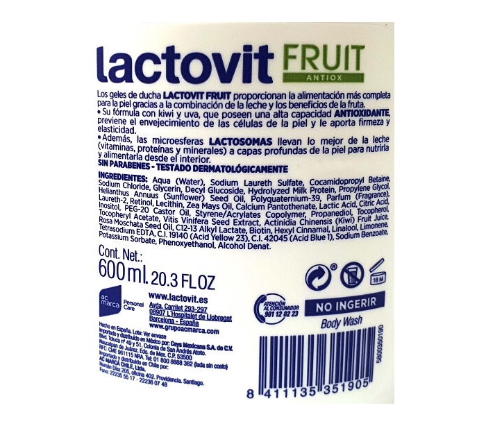 Lactovit PR - El kiwi sirve como un protector solar