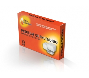 ENCIENDEFUEGOS PASTILLAS TRES ESTRELLAS 32 UN.