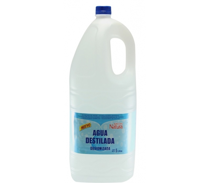 Agua destilada Desionizada 5 litros