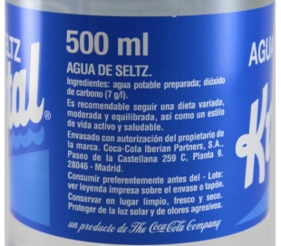 AGUA MINERAL CON GAS KRYSTAL 500 ML.