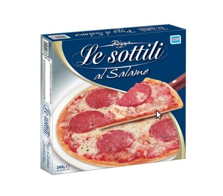 PIZZA SALAMI-SOTT LE SOTTILI 340 GR.