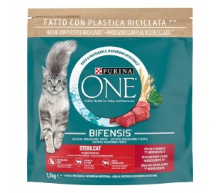 COMIDA GATOS BUEY ADULT0 PURINA ONE 1,5 KG.