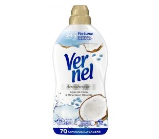 SUAVIZANTE CONCENTRADO AGUA DE COCO Y MINERALES VERNEL 70 DOSIS.
