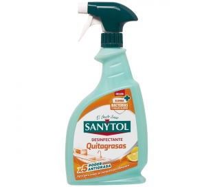 LIMPIADOR DESINFECTANTE QUITAGRASAS SANYTOL 750 ML.