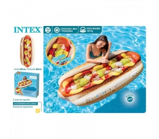 COLCHONETA HINCHABLE HOT DOG 180X89 1 UD. R-58771EU