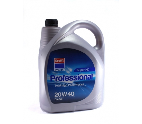 ACEITE AUTOMOVIL SUPER HD 20W40 KRAFFT 5 L.