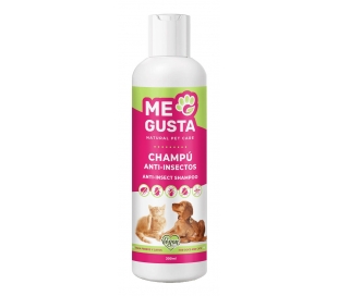 CUIDADO MASCOTA CHAMPÚ ANTI-INSECTOS ME GUSTA 300 ML.