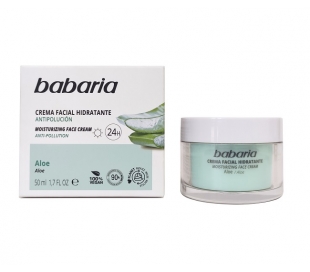 CREMA FACIAL ALOE 24 HORAS BABARIA 50 ML.