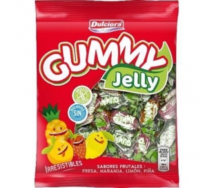 CARAMELOS GOMA FRESA,NARANJA,LIMON Y PIÑA GUMMY 100 GR.