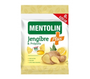 CARAMELOS SIN AZÚCAR JENJIBRE Y PRÓPOLIS MENTOLIN PLUS 90 GR.