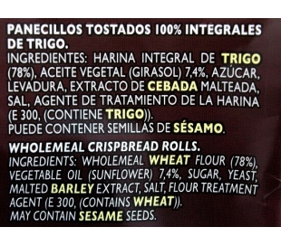 PANECILLOS TOSTADOS INTEGRAL ORTIZ 225 GR.