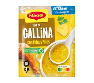 SOPA GALLINA CON FIDEOS MAGGI 68 GR.