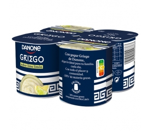 YOGUR GRIEGO LIMA LIMON DANONE PACK 4S115 GR.