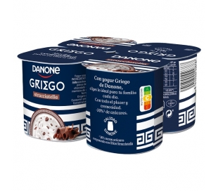 YOGUR GRIEGO STRACCIATELLA DANONE PACK 4X115 GR.