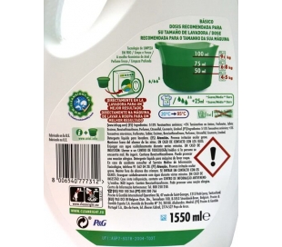 DETERGENTE LIQUIDO BÁSICO ARIEL 1550 ML 31 LAV.