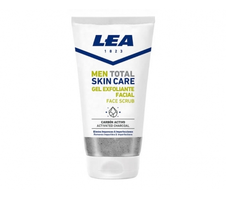 gel-exfoliante-facial-carbon-activo-lea-men-total-skin-care-150-ml