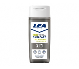 GEL Y CHAMPÚ 3EN1 DETOX Y CLEAN LEA MEN TOTAL SKIN CARE 300 ML.
