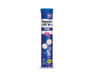 MAGNESIO+VITAMINA B6 SABOR LIMON VIVE PLUS 20 UN.
