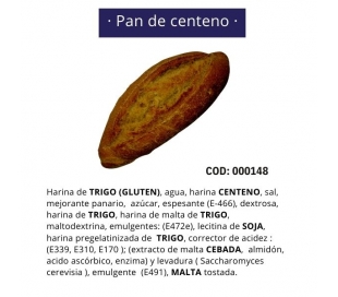 PAN CENTENO 130 GRS.