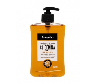 JABON MANOS GLICERINA DOSIFICADOR LIDA 500 ML.