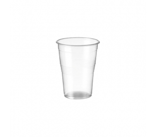 VASO PLASTICO TRANSPARENTE 25 UN.