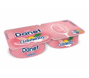 NATILLAS SABOR GALLETA CUBANITOS DANET PACK 2X120 GR.