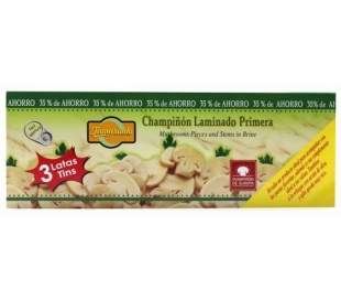 CHAMPIÑONES LAMINADO . PACK 3X105 GR.