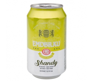 CERVEZA SHANDY SIN ALCOHOL LIMON EMBRAU LATA 33 CL.