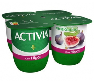 YOGUR ACTIVIA CON HIGOS DANONE PACK 4X120 GRS.